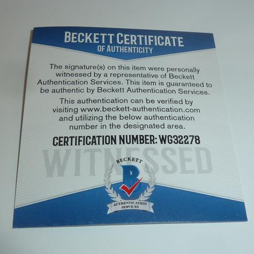 Autographed Shaquille O'Neal Orlando (Black Pinstripe #32) Custom Jersey - Beckett-Powers Sports Memorabilia