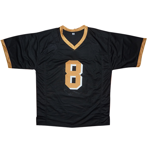 Autographed Daunte Culpepper UCF (Black #8) Custom Jersey - Beckett-Powers Sports Memorabilia