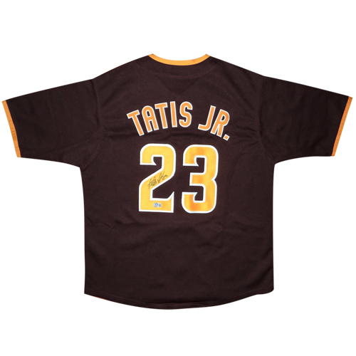 Autographed Fernando Tatis Jr. San Diego (Brown #23) Custom Jersey - Beckett-Powers Sports Memorabilia