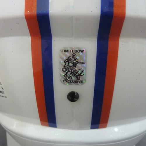 Autographed Tim Tebow Florida Gators (Stars and Stripes) Deluxe Full-Size Replica Helmet w/ God Bless America - Tebow Holo-Powers Sports Memorabilia