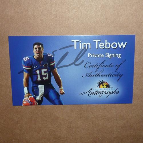 Autographed Tim Tebow Florida Gators (08 BCS Run) Framed 8x10 Photo - Tebow Holo-Powers Sports Memorabilia