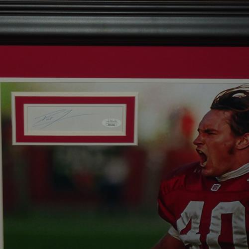 Autographed Pat Tillman Arizona Cardinals Deluxe Framed 16x20 Photo Piece with Authentic Signature - JSA Letter-Powers Sports Memorabilia