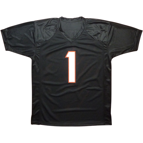 Autographed Ja'Marr Chase Cincinnati (Black #1) Custom Jersey - Beckett-Powers Sports Memorabilia