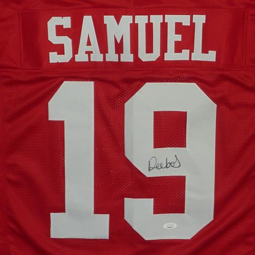 Autographed Deebo Samuel San Francisco (Red #19) Custom Jersey - JSA-Powers Sports Memorabilia