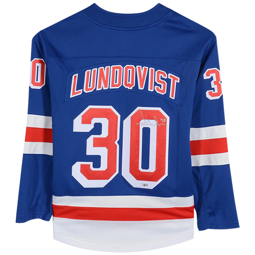 Autographed Henrik Lundqvist New York Rangers (Blue #30) Fanatics Breakaway Jersey - JSA-Powers Sports Memorabilia