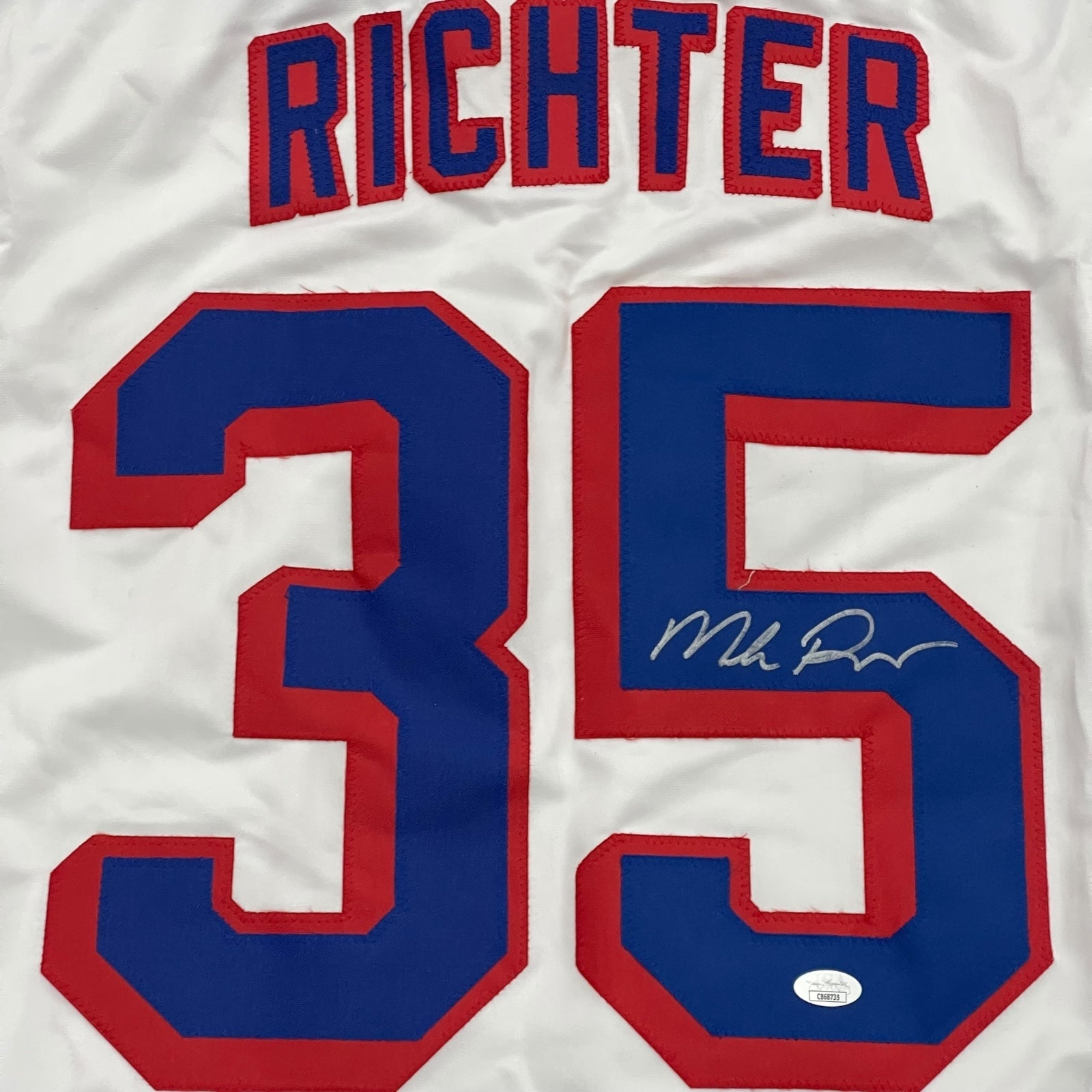 Autographed Mike Richter New York (White #35) Custom Hockey Jersey - JSA-Powers Sports Memorabilia