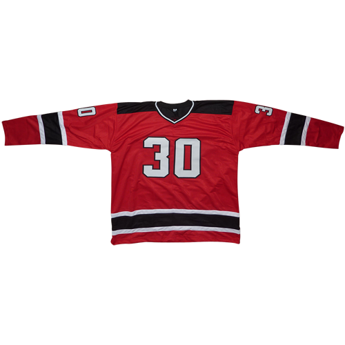 Autographed Martin Brodeur New Jersey (Red #30) Custom Hockey Jersey - JSA-Powers Sports Memorabilia