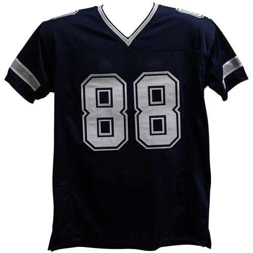 Autographed Michael Irvin Dallas (Navy Blue #88) Custom Jersey - Beckett