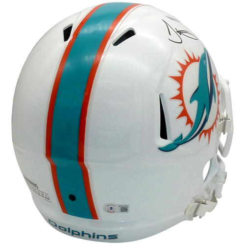 Autographed Tyreek Hill Miami Dolphins (Speed) Deluxe Full-Size Replica Helmet - BAS-Powers Sports Memorabilia