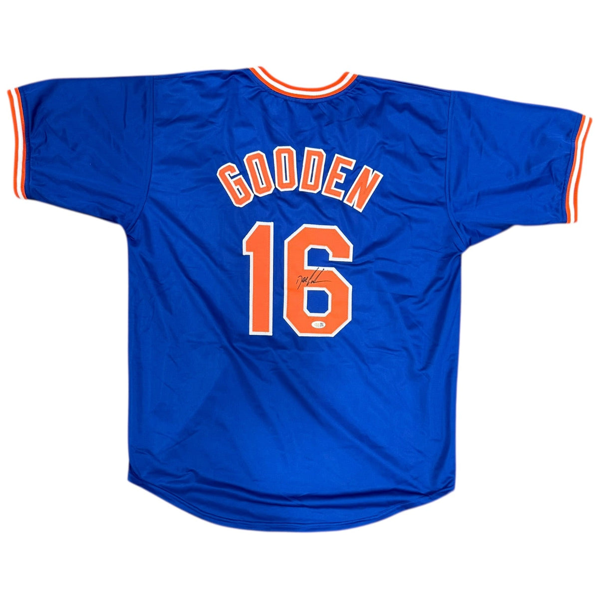 Autographed Dwight Gooden New York (Blue #16) Custom Baseball Jersey - JSA-Powers Sports Memorabilia