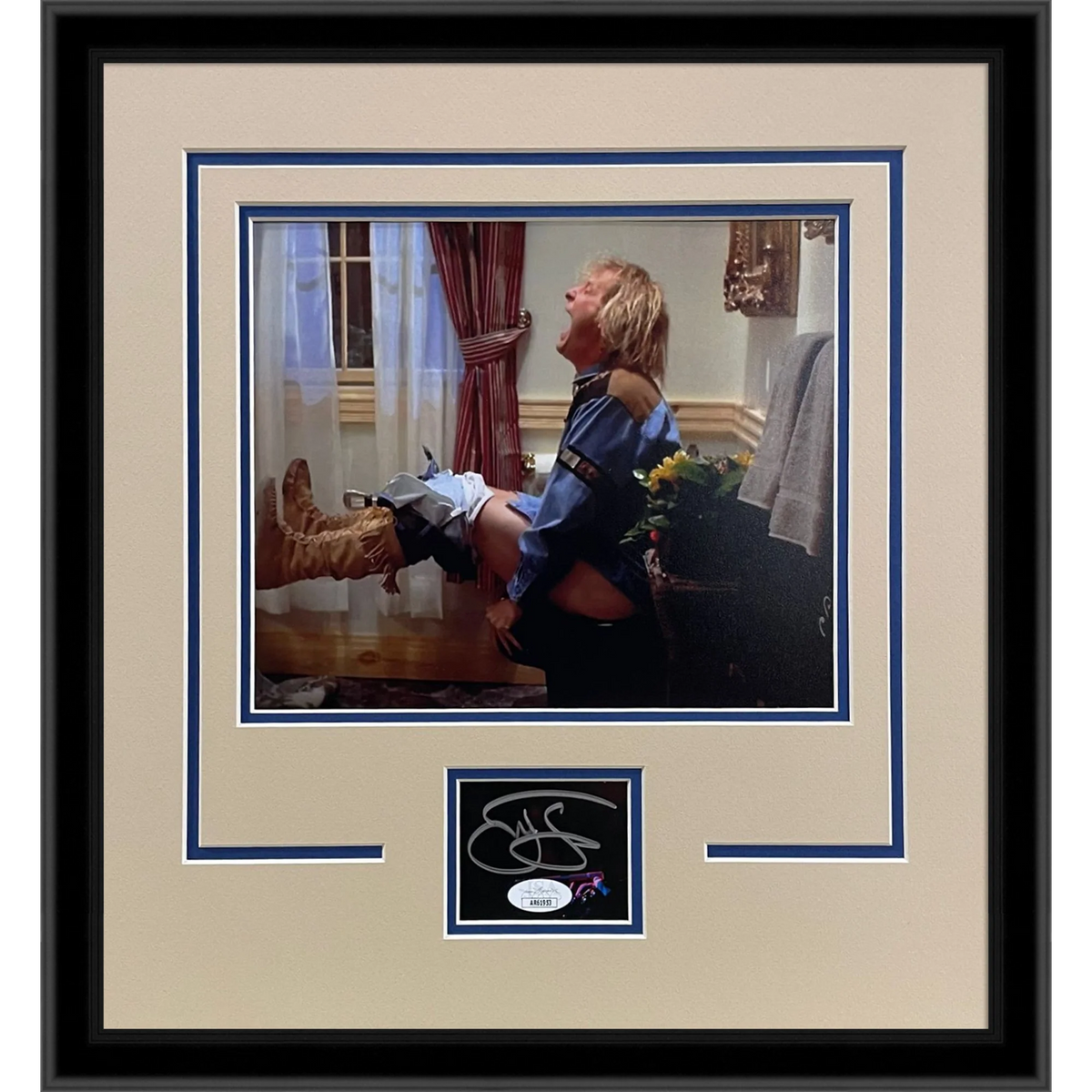 Autographed Jeff Daniels Dumb And Dumber (On Toilet) 8x10 Photo Signature Series Frame - JSA-Powers Sports Memorabilia