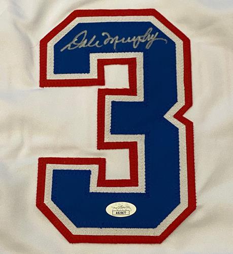Autographed Dale Murphy Atlanta (Throwback White #3) Custom Jersey - JSA-Powers Sports Memorabilia