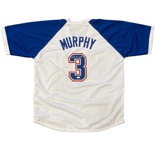 Autographed Dale Murphy Atlanta (Throwback White #3) Custom Jersey - JSA-Powers Sports Memorabilia