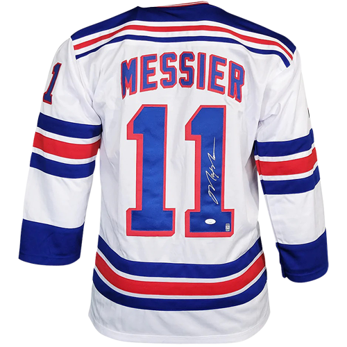 Autographed Mark Messier New York (White #11) Custom Jersey - JSA-Powers Sports Memorabilia