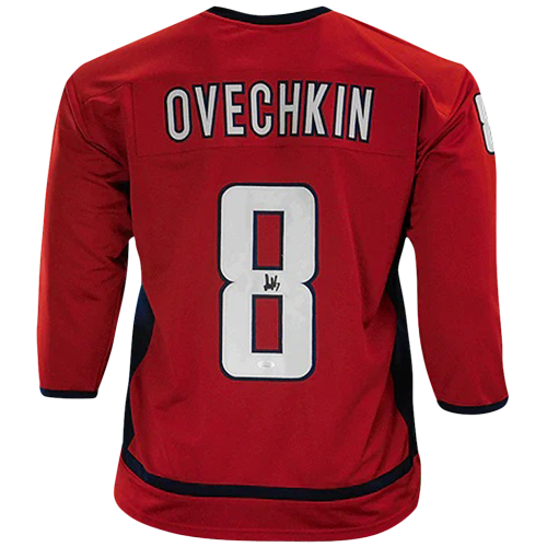 Autographed Alexander Ovechkin Washington (Red #8) Custom Jersey - JSA-Powers Sports Memorabilia