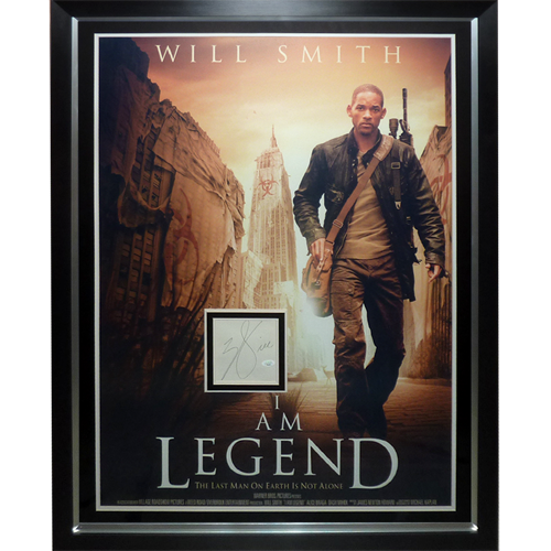 I am Legend Full-Size Movie Poster Deluxe Framed with Will Smith Autograph - JSA | Collectible Memorabilia-Powers Sports Memorabilia