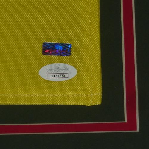 Autographed Jack Nicklaus Undated Masters Golf Pin Flag Deluxe Framed with Nameplate and Ball Markers - JSA-Powers Sports Memorabilia