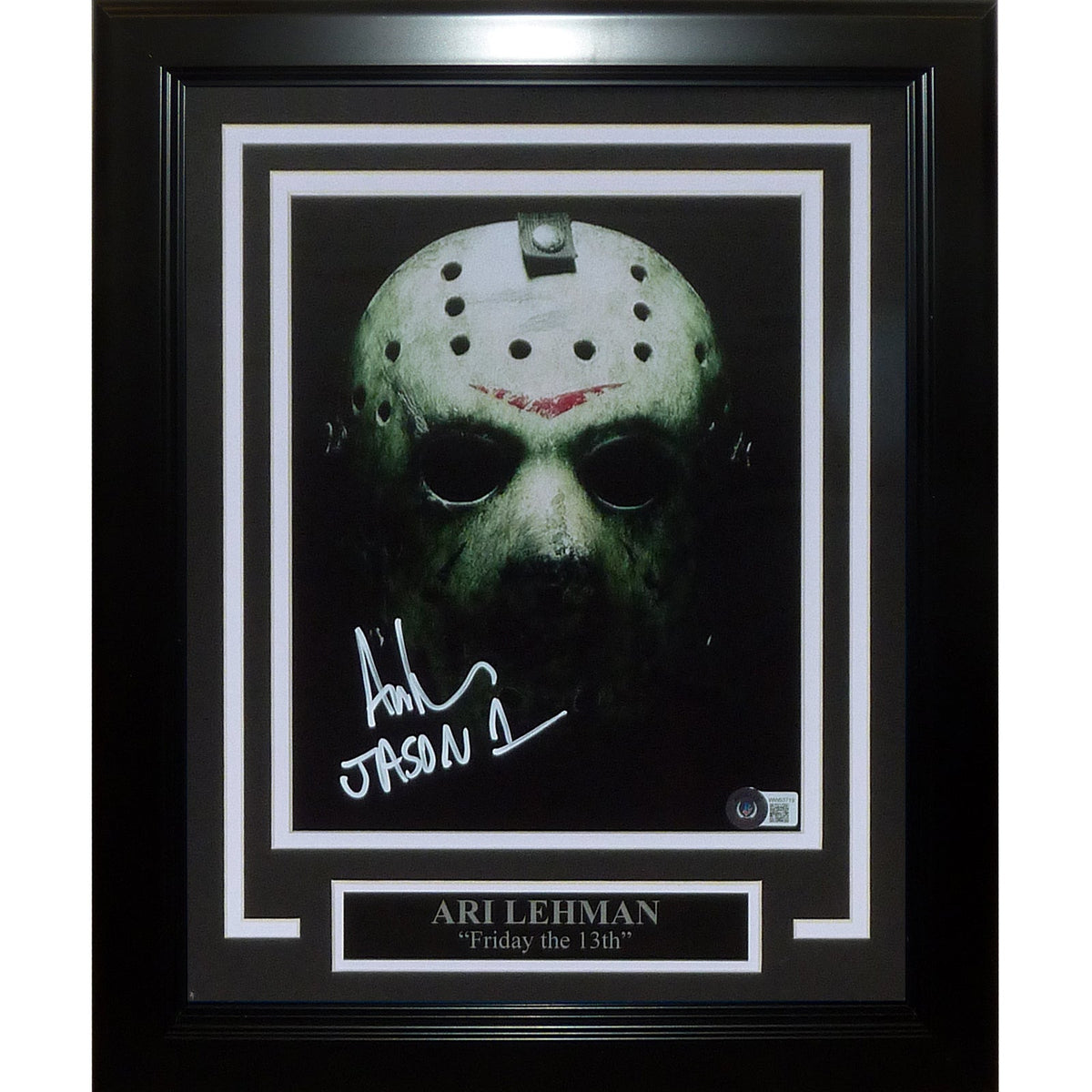 Autographed Ari Lehman Friday the 13th Deluxe Framed 8x10 Photo - Beckett-Powers Sports Memorabilia