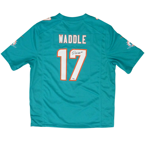 Autographed Jaylen Waddle Miami Dolphins (Teal #17) Nike Game Jersey - Fanatics-Powers Sports Memorabilia