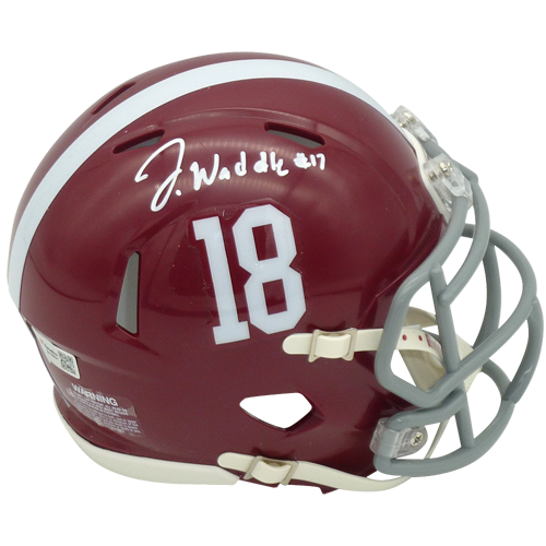Autographed Jaylen Waddle Alabama Crimson Tide Mini Helmet - Fanatics