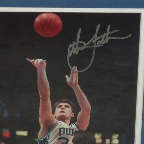 Autographed Christian Laettner Duke Blue Devils (1992 Final Four) Framed 8x10 Photo - JSA-Powers Sports Memorabilia