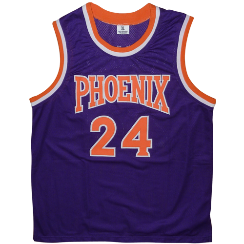 Autographed Tom Chambers Phoenix (Purple #24) Custom Jersey - JSA-Powers Sports Memorabilia