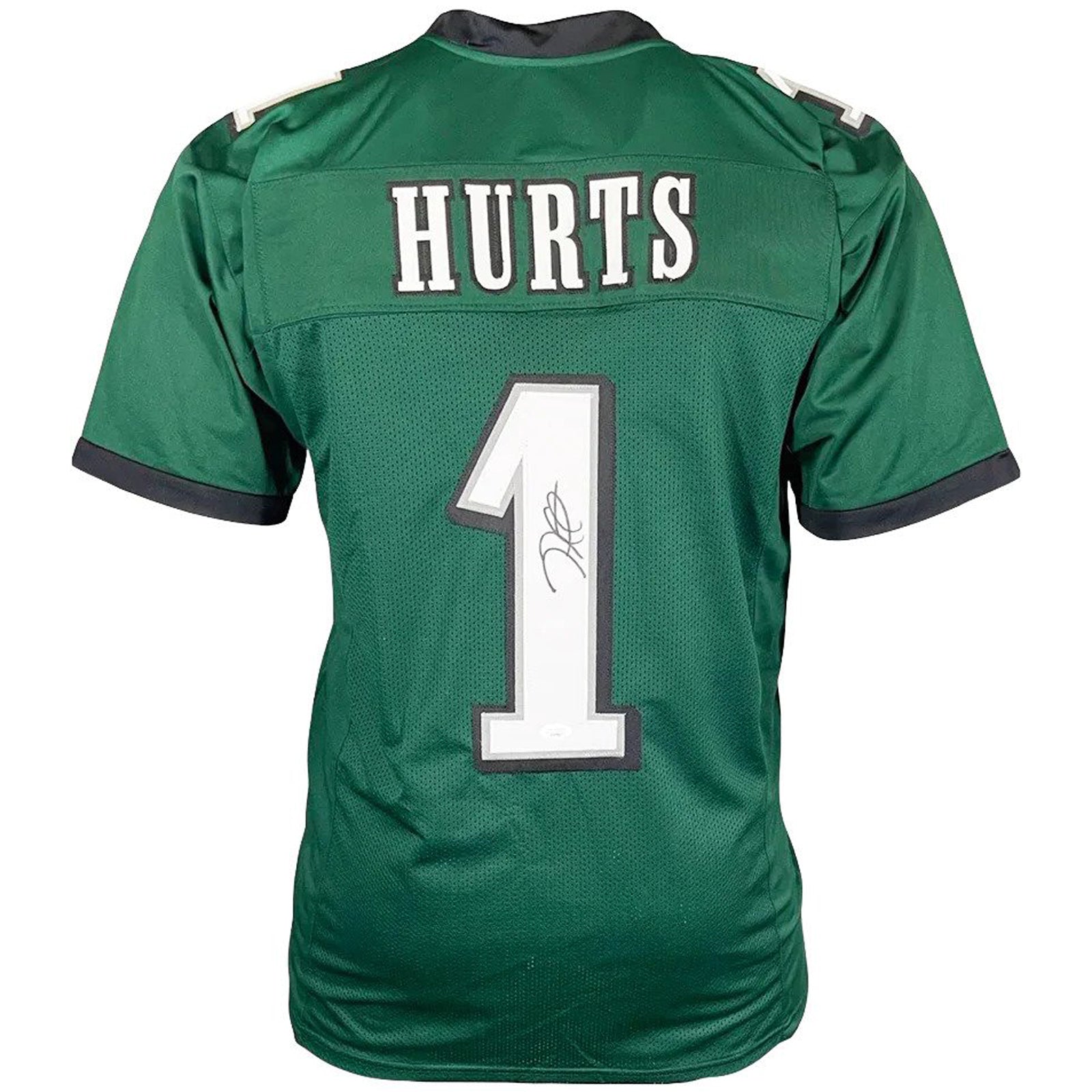 Autographed Jalen Hurts Philadelphia (Green #1) Custom Jersey - JSA-Powers Sports Memorabilia