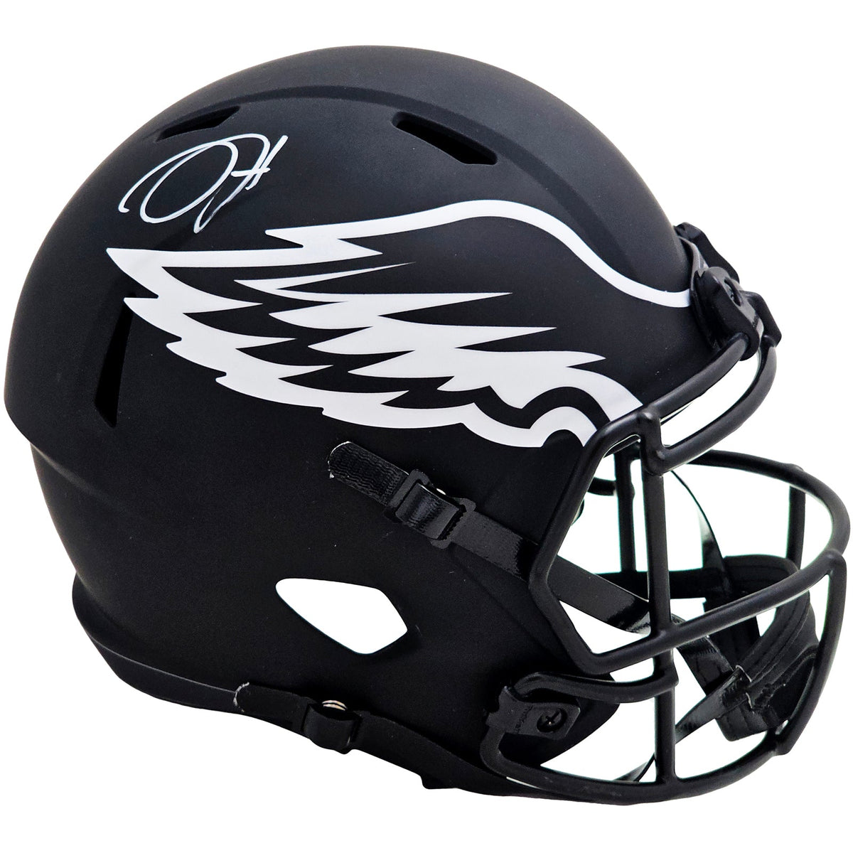 Autographed Jalen Hurts Philadelphia Eagles (ECLIPSE Alternate) Deluxe Full-Size Replica Helmet - JSA-Powers Sports Memorabilia