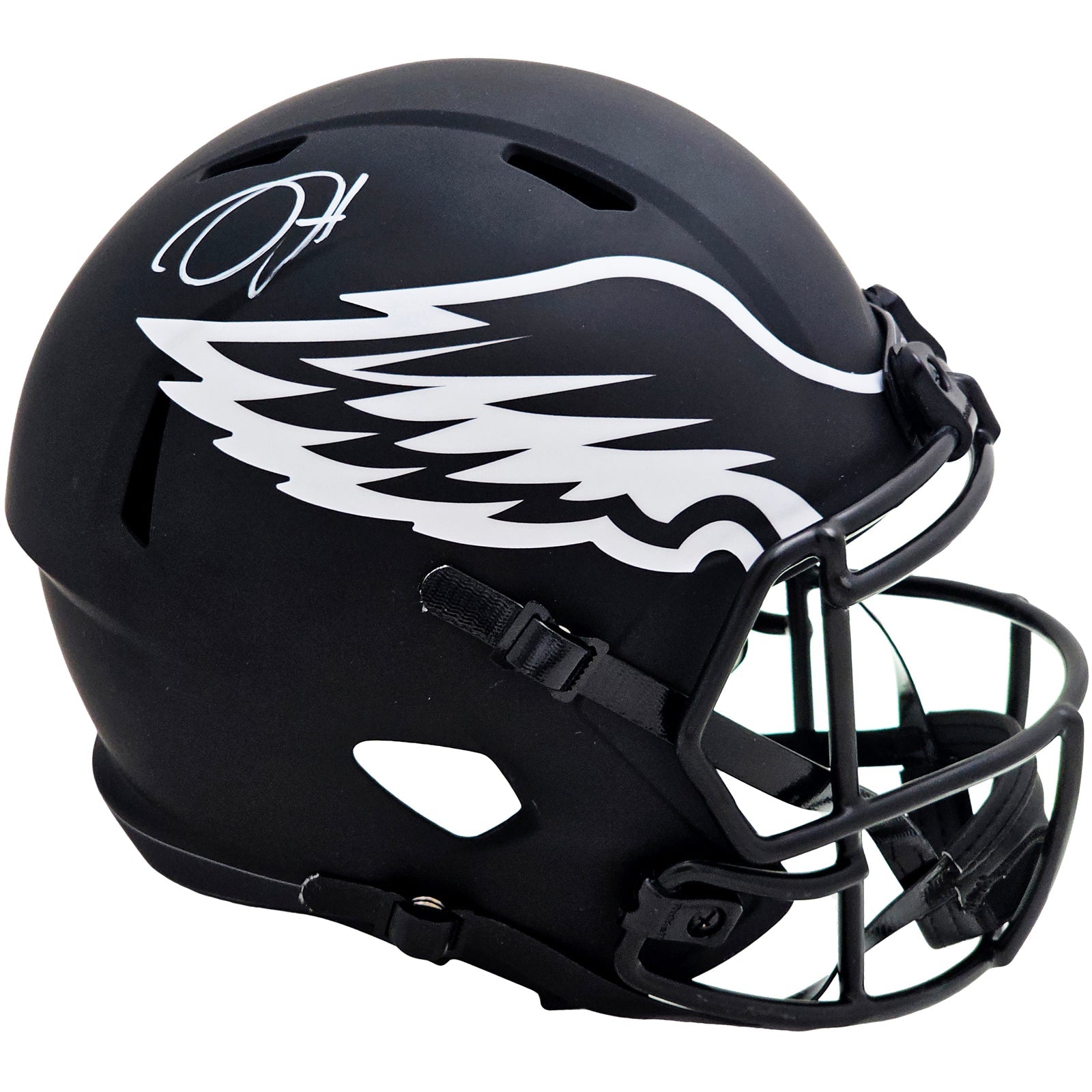 Autographed Jalen Hurts Philadelphia Eagles (ECLIPSE Alternate) Deluxe Full-Size Replica Helmet - JSA-Powers Sports Memorabilia