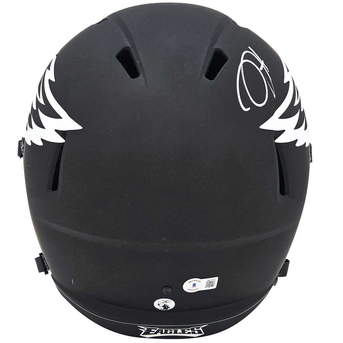 Autographed Jalen Hurts Philadelphia Eagles (ECLIPSE Alternate) Deluxe Full-Size Replica Helmet - JSA-Powers Sports Memorabilia