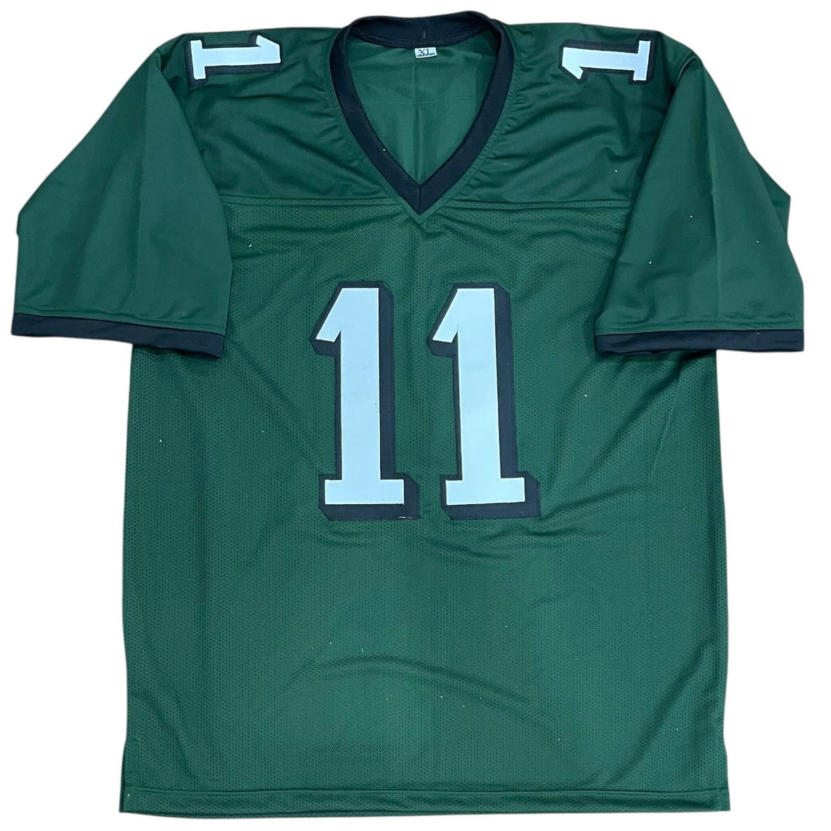 Autographed AJ Brown Philadelphia (Green #11) Custom Jersey - Beckett-Powers Sports Memorabilia