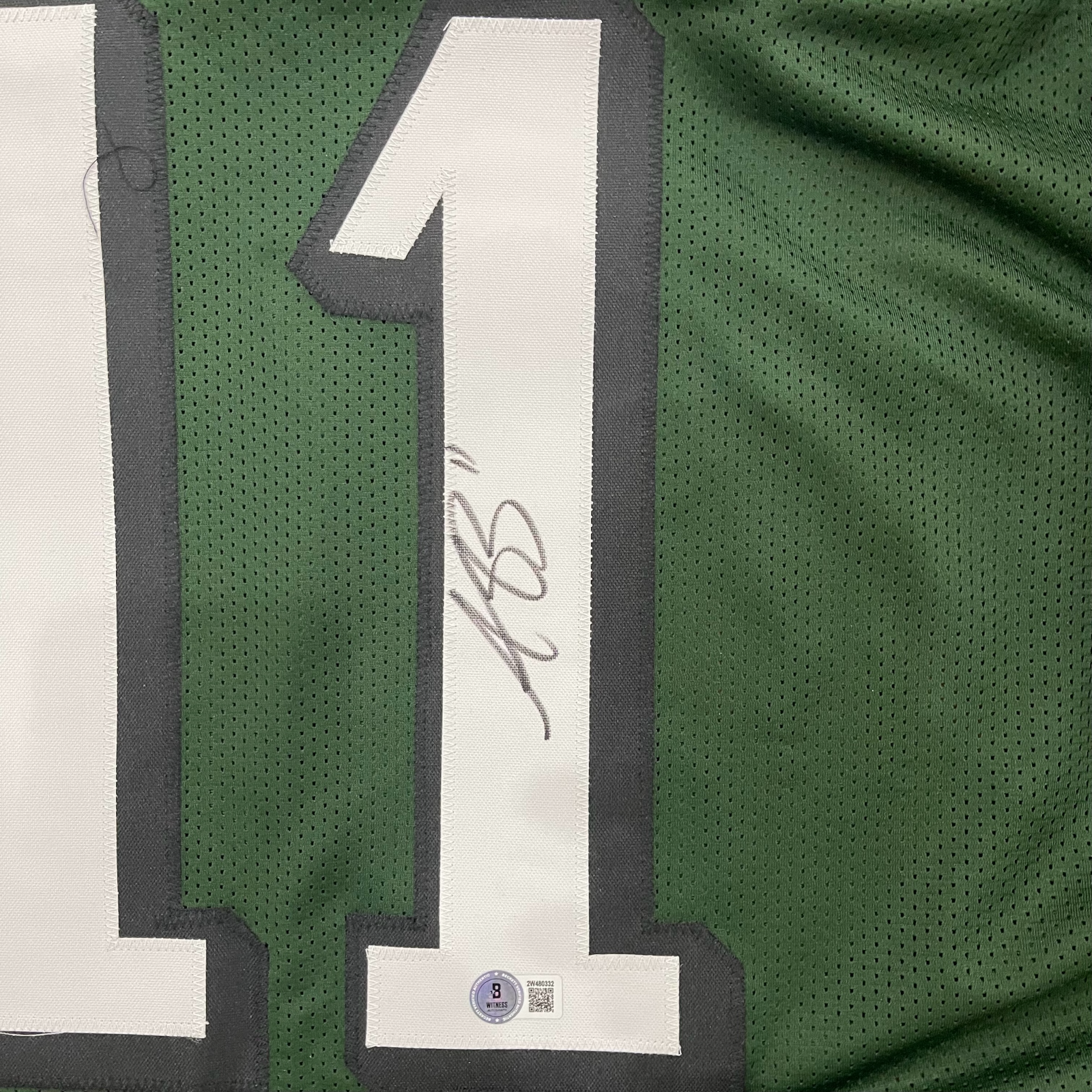 Autographed AJ Brown Philadelphia (Green #11) Custom Jersey - Beckett-Powers Sports Memorabilia