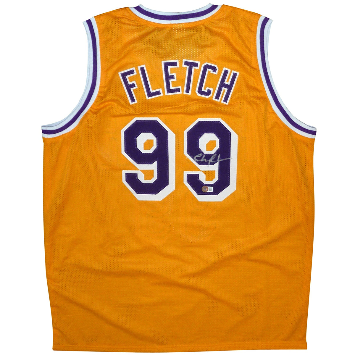 Autographed Chevy Chase Fletch (Yellow #99) Custom Jersey - Beckett Witness-Powers Sports Memorabilia