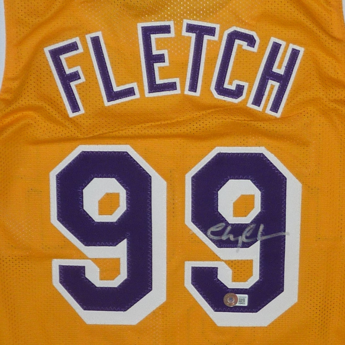 Autographed Chevy Chase Fletch (Yellow #99) Custom Jersey - Beckett Witness-Powers Sports Memorabilia