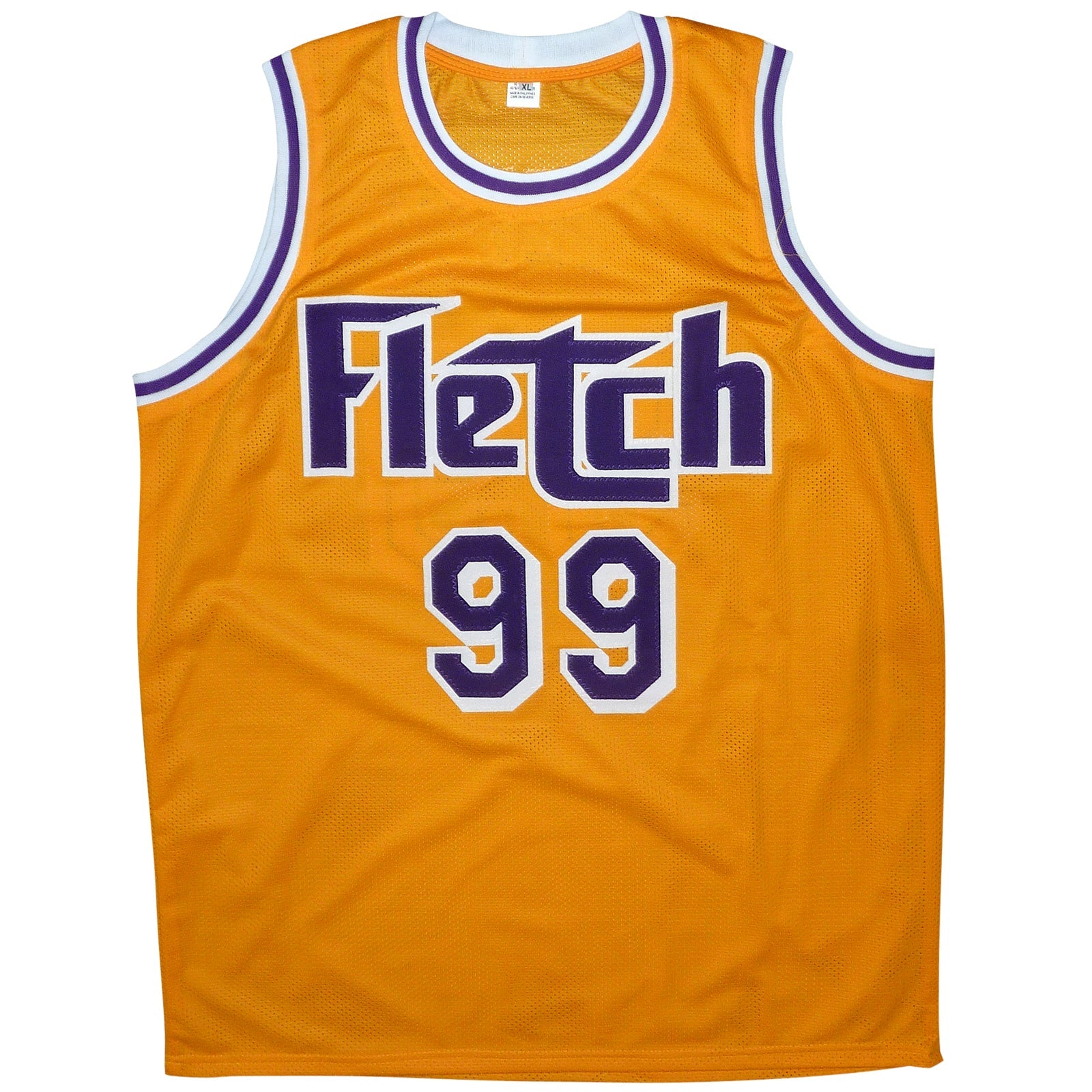 Autographed Chevy Chase Fletch (Yellow #99) Custom Jersey - Beckett Witness-Powers Sports Memorabilia