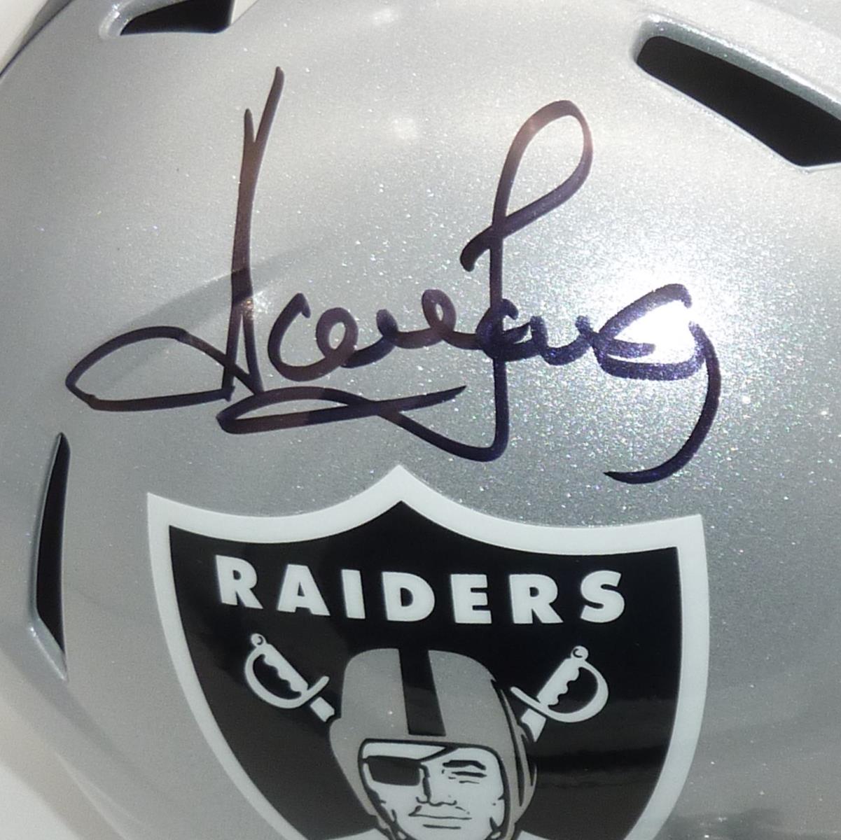 Autographed Howie Long Oakland Raiders Deluxe Full-Size Replica Helmet - BAS-Powers Sports Memorabilia
