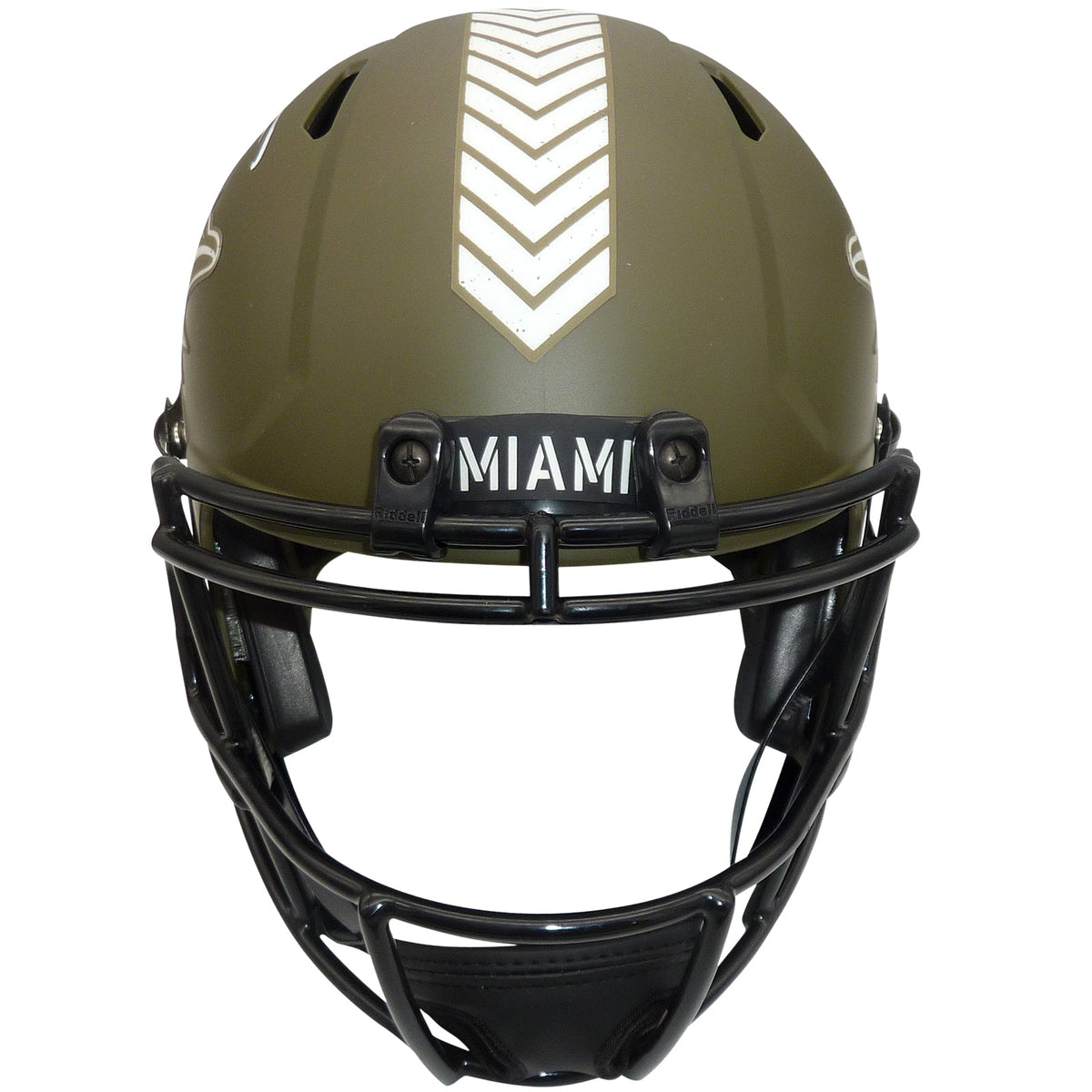 Autographed Tyreek Hill Miami Dolphins (SALUTE TO SERVICE) Alternate Deluxe Full-Size Replica Helmet - Beckett-Powers Sports Memorabilia