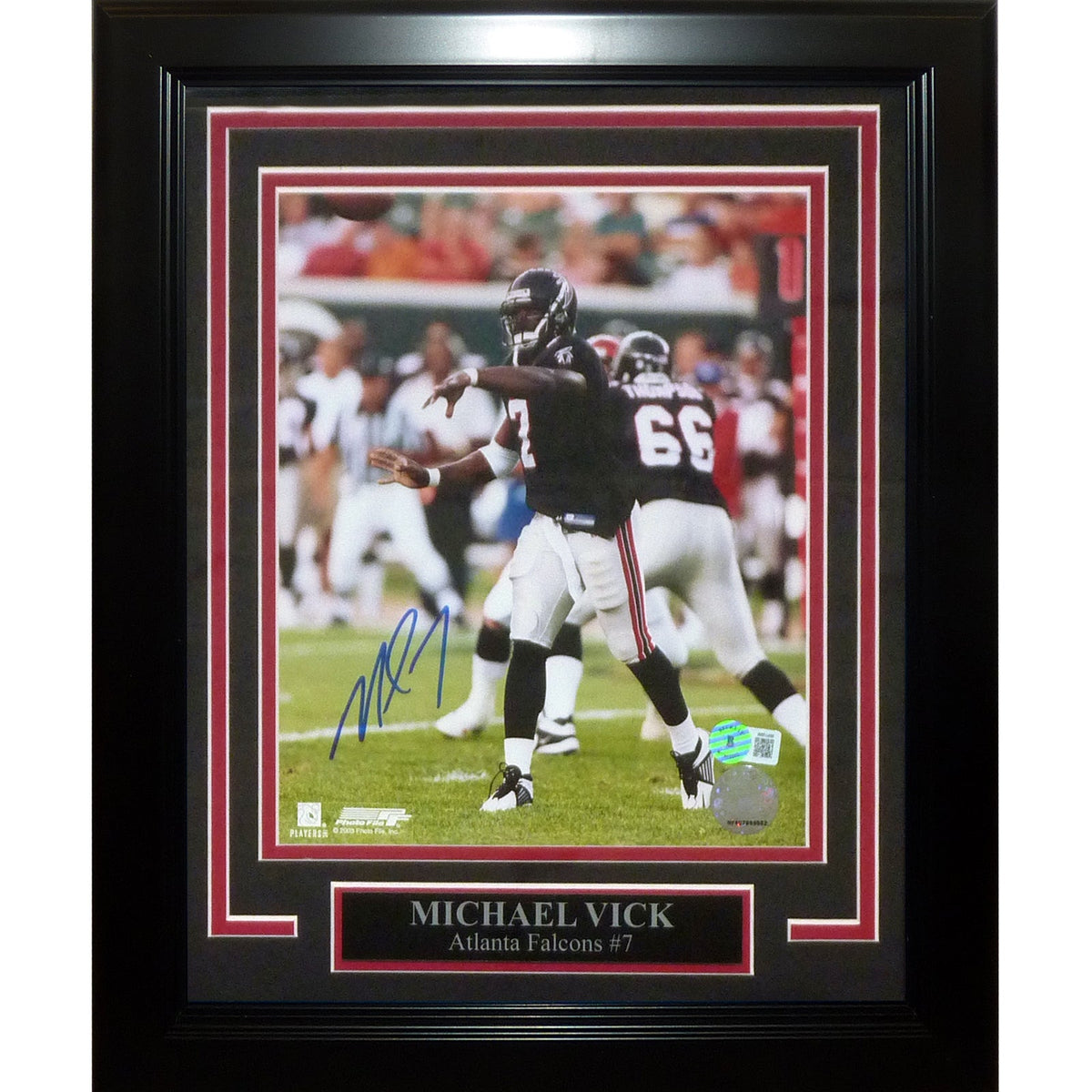 Autographed Michael Vick Atlanta Falcons Deluxe Framed 8x10 Photo - Beckett