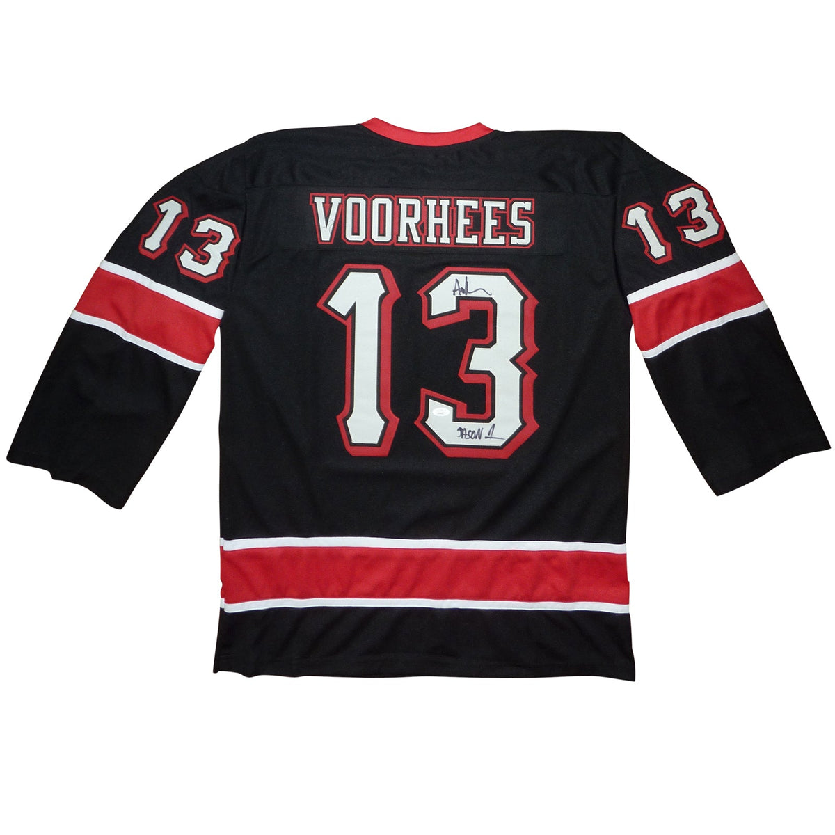 Autographed Ari Lehman Friday the 13th (Jason Voorhies #13) Custom Jersey - JSA-Powers Sports Memorabilia