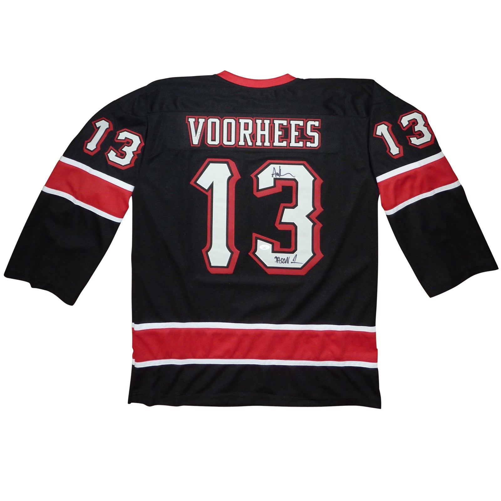 Autographed Ari Lehman Friday the 13th (Jason Voorhies #13) Custom Jersey - JSA-Powers Sports Memorabilia