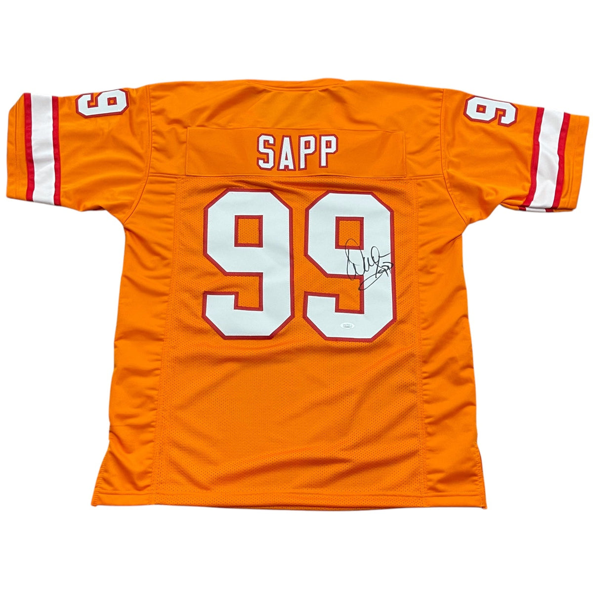 Autographed Warren Sapp Tampa Bay (Creamsicle Orange #99) Custom Jersey - JSA-Powers Sports Memorabilia