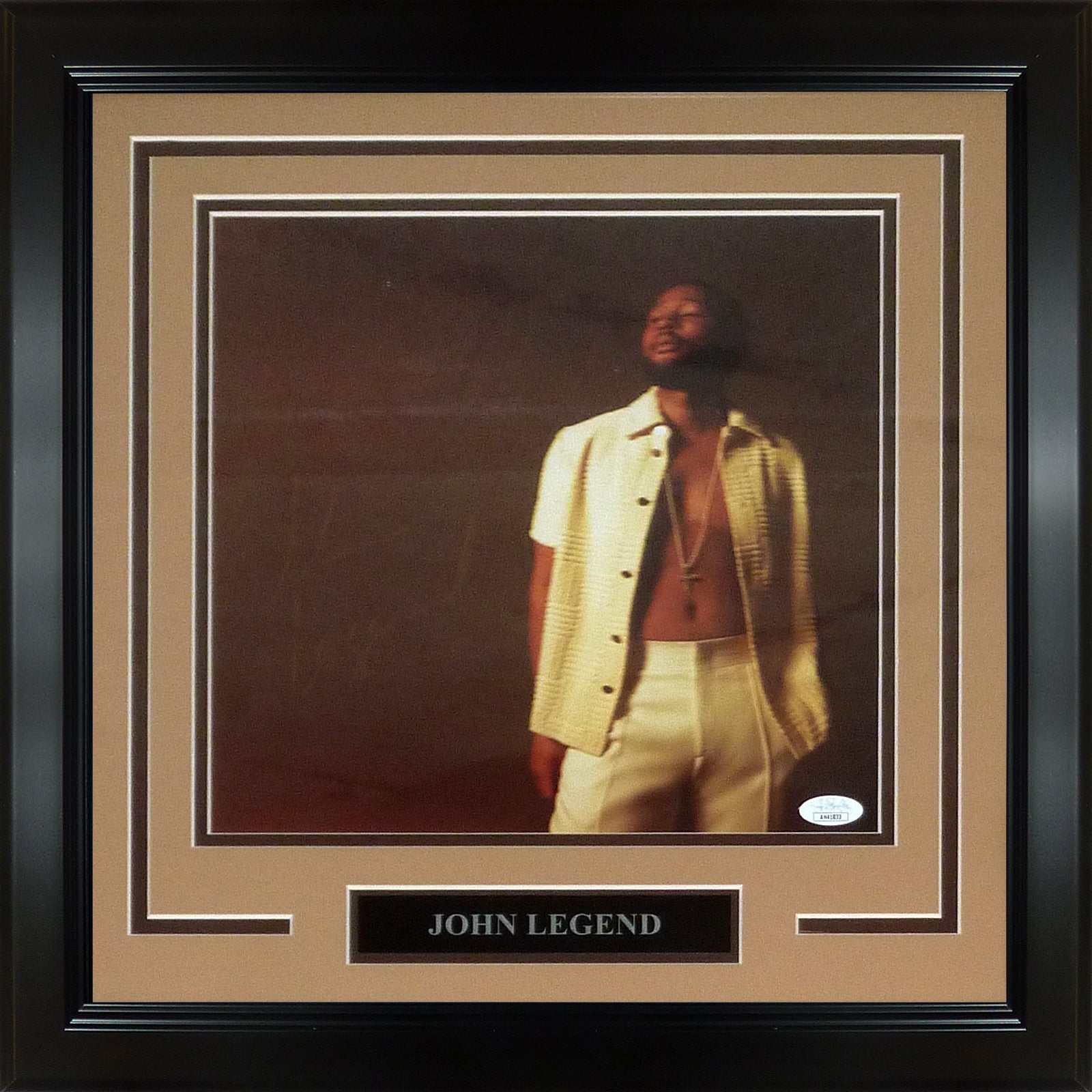Autographed John Legend Music Deluxe Framed 12x12 Photo - JSA-Powers Sports Memorabilia