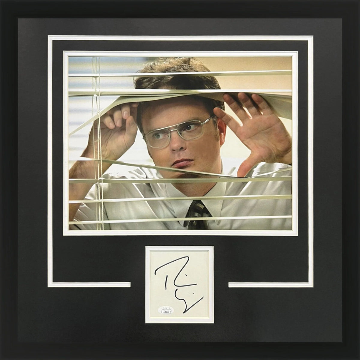 Autographed Rainn Wilson “The Office” Deluxe Framed Piece with 11x14 Photo - JSA-Powers Sports Memorabilia