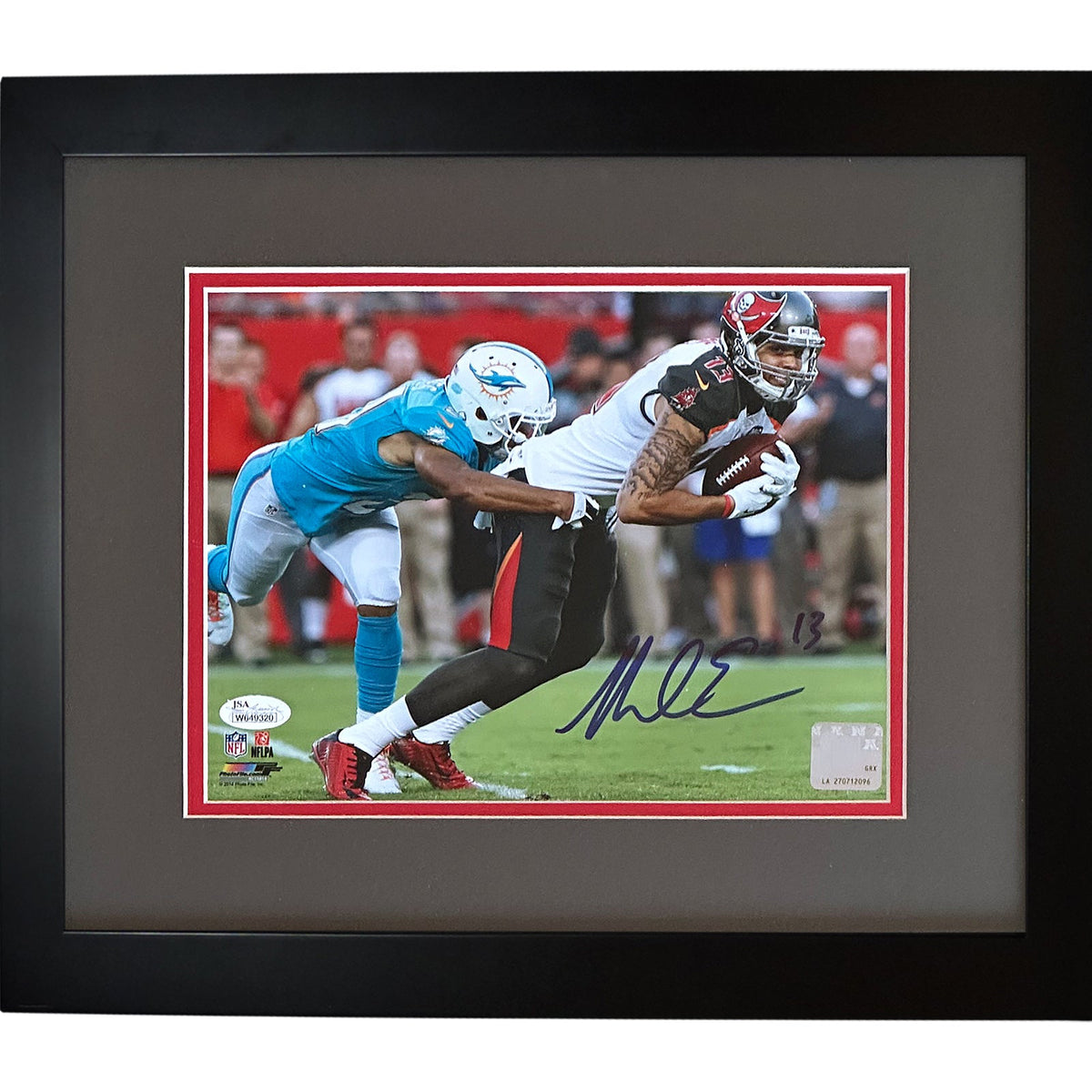 Autographed Mike Evans Tampa Bay Buccaneers (Horizontal) Framed 8x10 Photo - JSA-Powers Sports Memorabilia