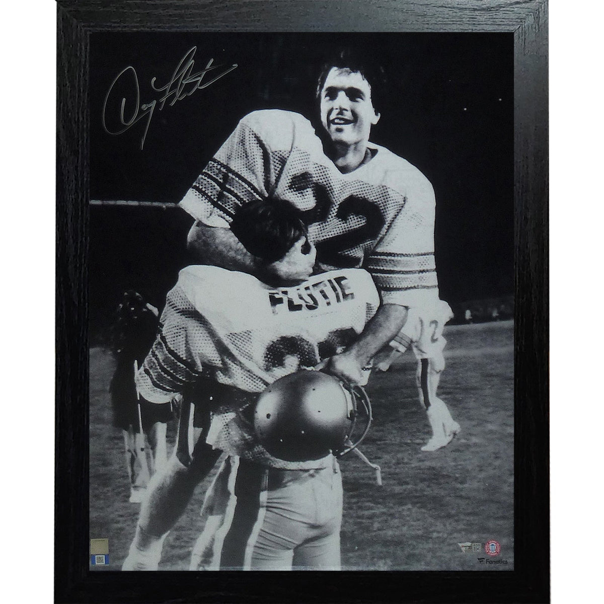 Autographed Doug Flutie Boston College Eagles (BW Celebration) Framed 16x20 Photo - Fanatics-Powers Sports Memorabilia