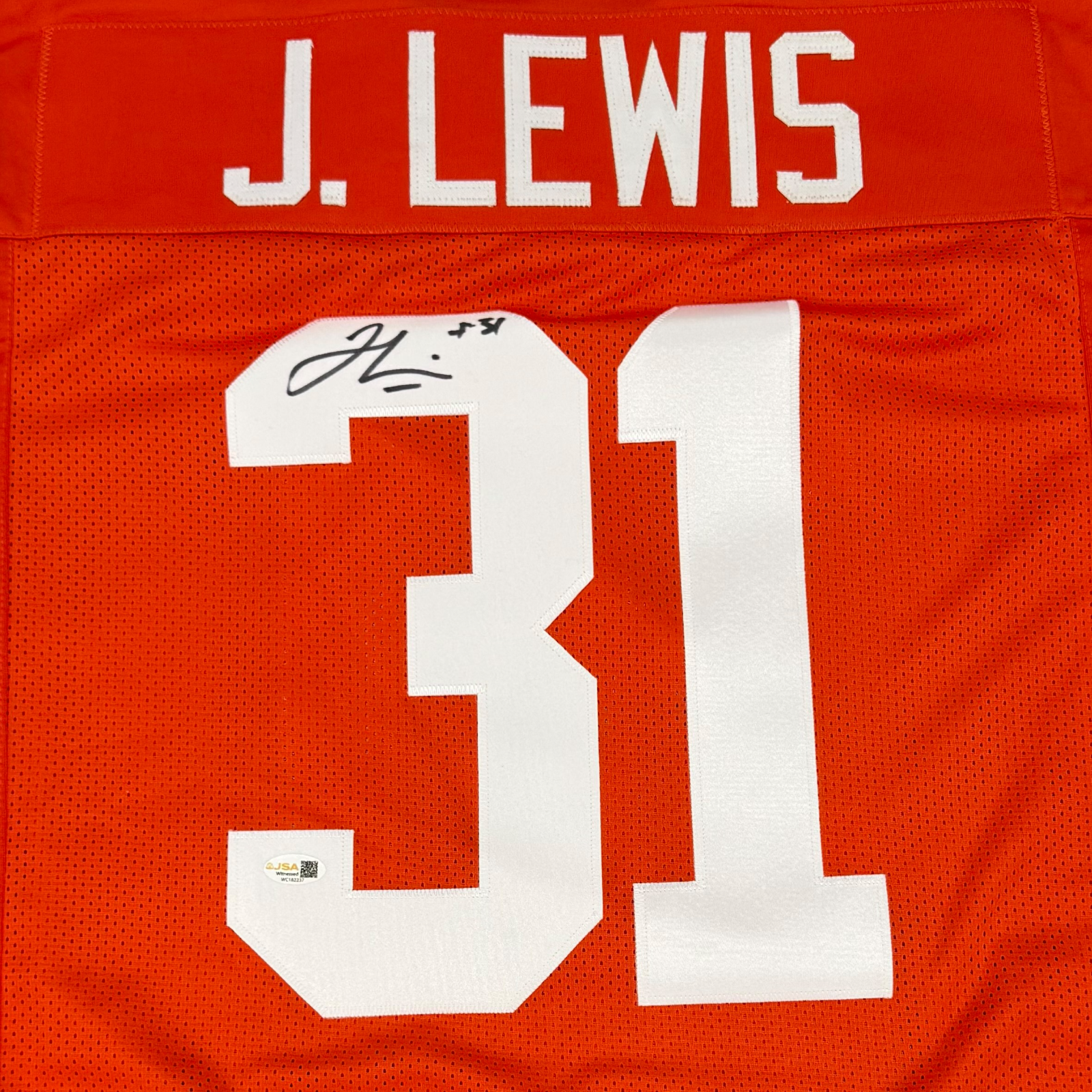 Autographed Jamal Lewis Tennessee (Orange #31) Custom Jersey - JSA-Powers Sports Memorabilia