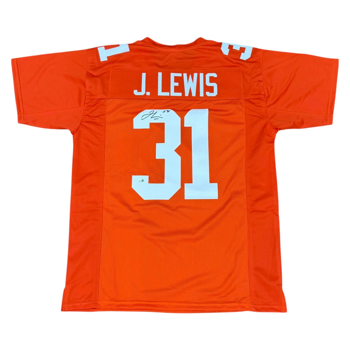 Autographed Jamal Lewis Tennessee (Orange #31) Custom Jersey - JSA-Powers Sports Memorabilia