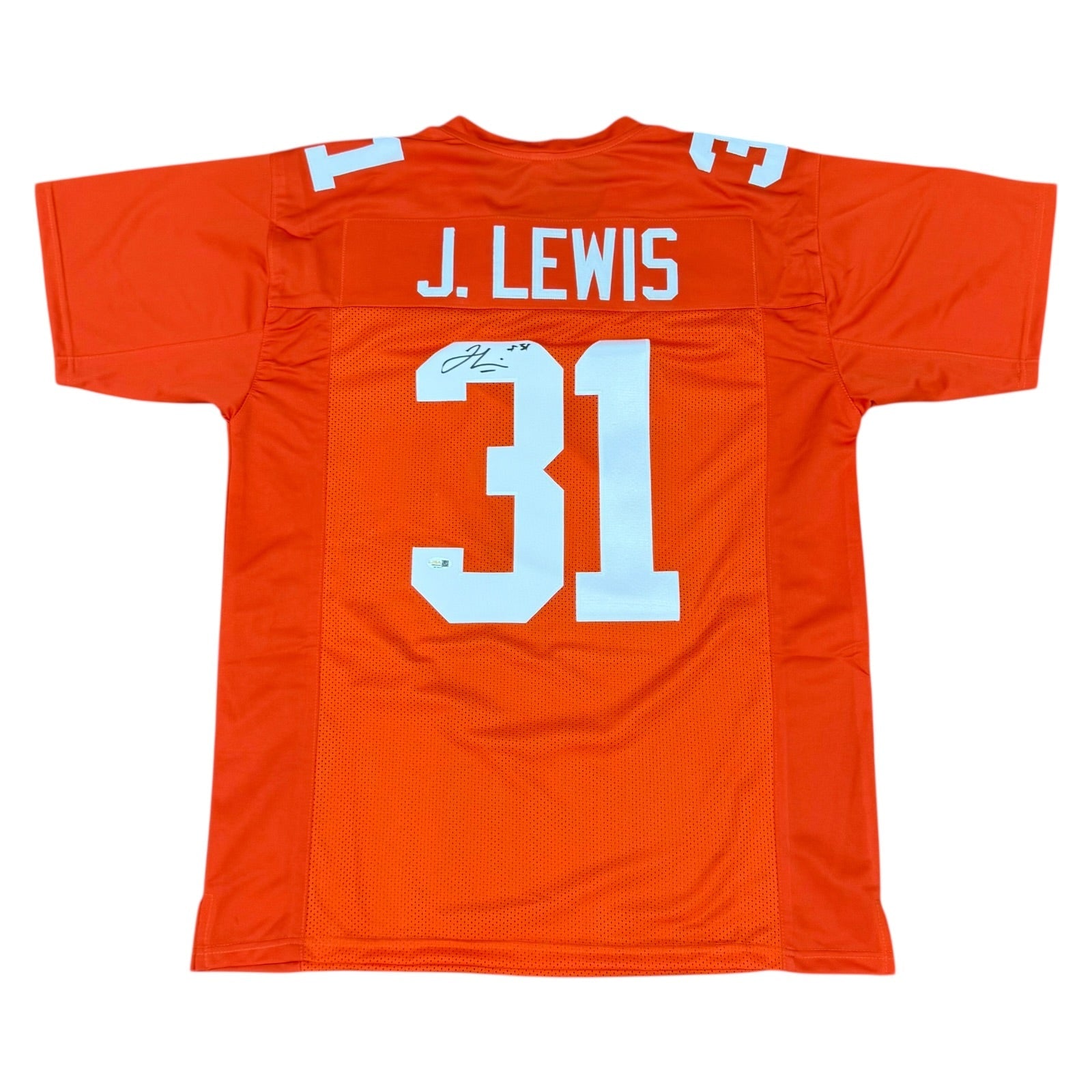Autographed Jamal Lewis Tennessee (Orange #31) Custom Jersey - JSA-Powers Sports Memorabilia
