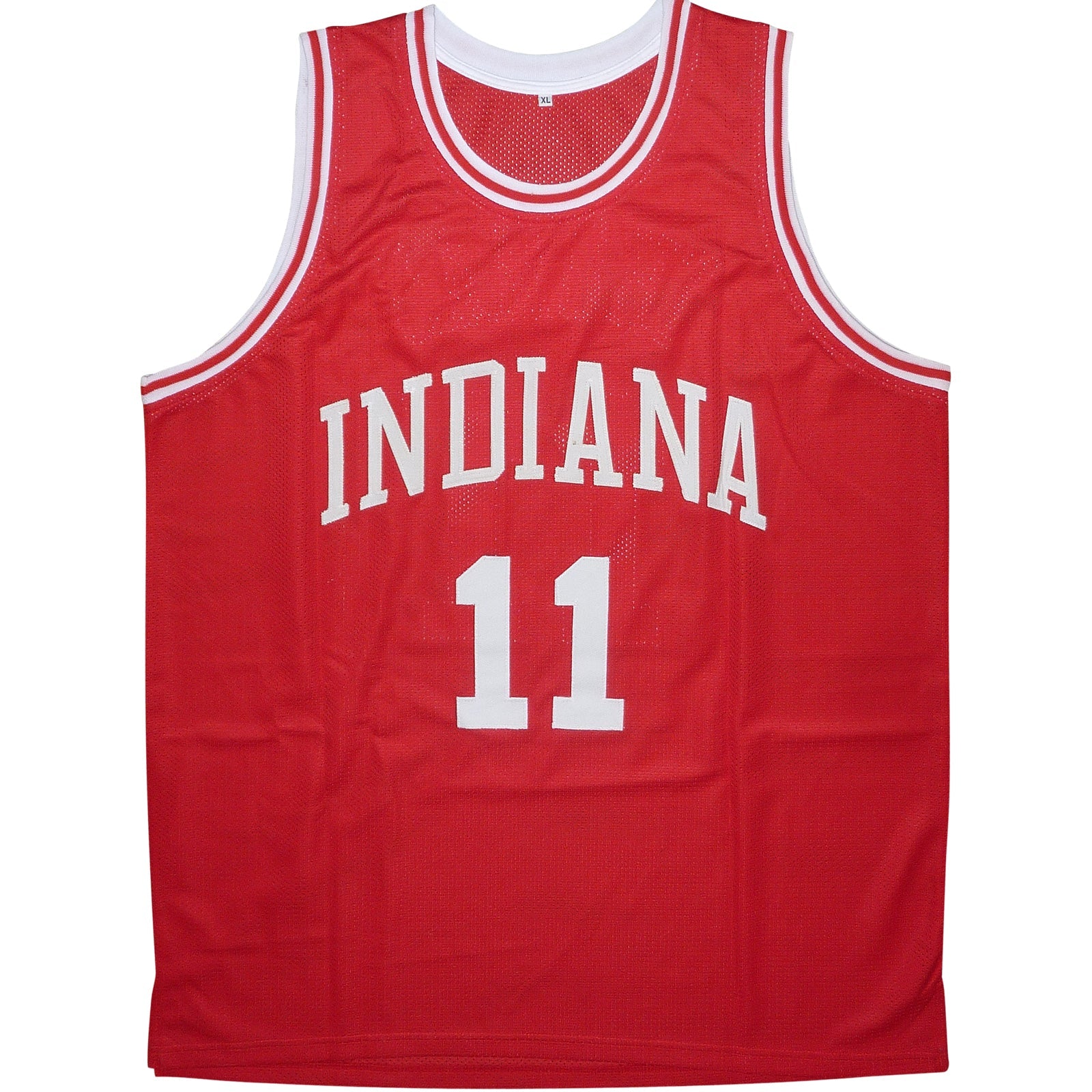 Autographed Isiah Thomas Indiana (Red #11) Custom Jersey - JSA-Powers Sports Memorabilia
