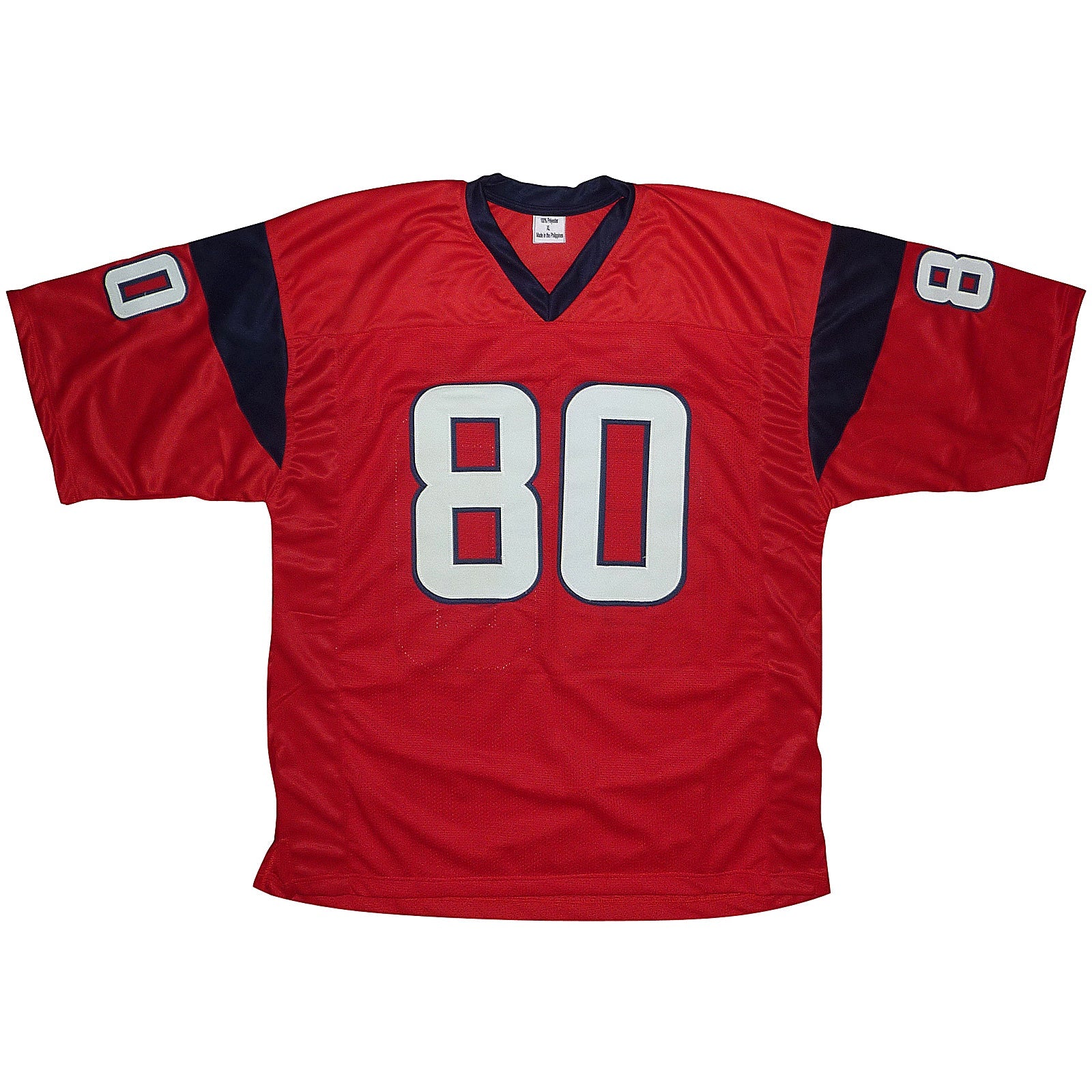Autographed Andre Johnson Houston Texans (Red #80) Custom Jersey - JSA-Powers Sports Memorabilia